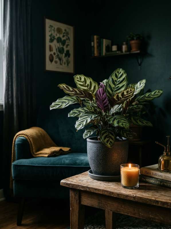 sansevieria  dans une pièce sombre