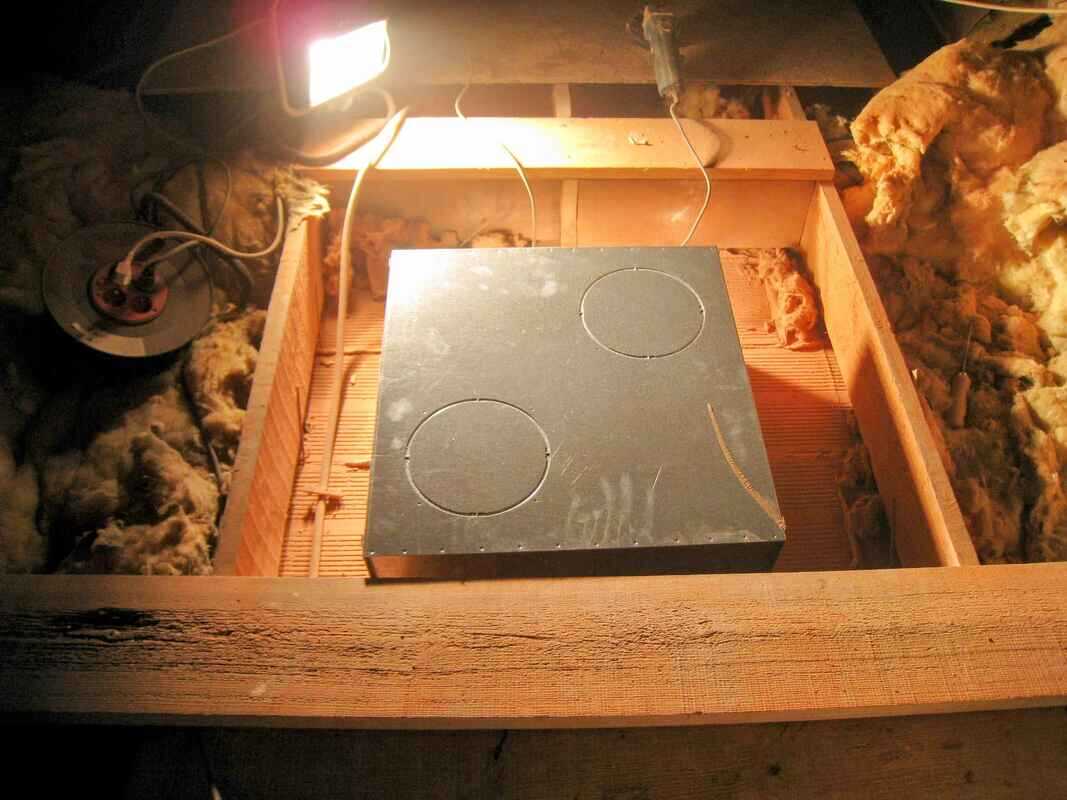 Plénum de reprise PAC isolé dans les combles