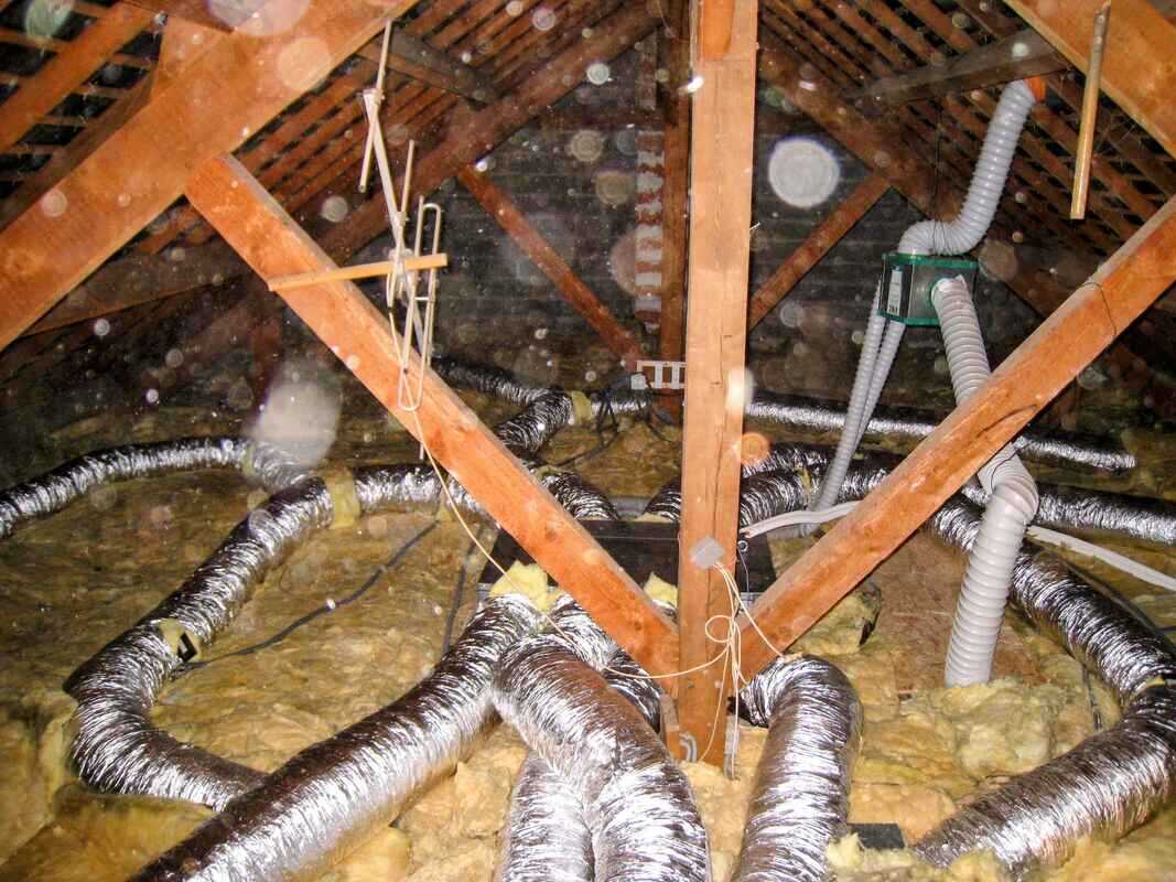 Pieuvre aéraulique pompe à chaleur gainable combles